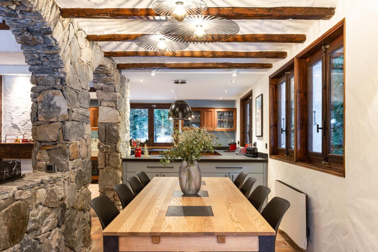 Chalet Les Praz - 280Sqm - Sauna Cinema Fitness - 5 Bedrooms In Heart Of Les Praz - By Cozee Rentals Chamonix Ngoại thất bức ảnh
